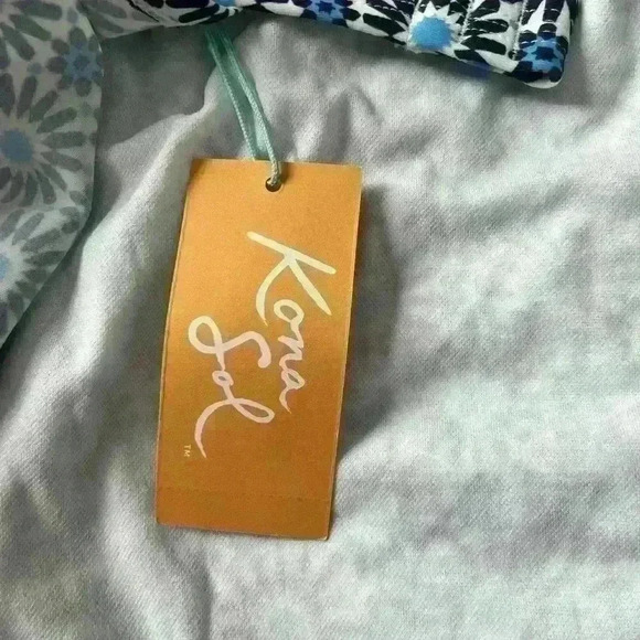 Kona Sol Apron Back Halter Neck Tankini Blue size S - Picture 8 of 14